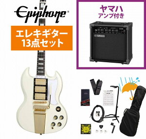Epiphone / Inspired by Gibson Custom 1963 Les Paul SG Custom with Maestro Vibrola Classic White YAMAHA GA15IIAvtS҃ZbgRyYRKz