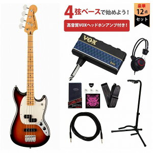 Fender / Player II Mustang Bass PJ Maple FB 3-Color Sunburst VOX�w�b�h�z���A���v3�t���G���L�x�[�X���S�҃Z�b�gR�yYRK�z