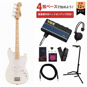 Squier by Fender / Sonic Bronco Bass Maple FB White PG Arctic White VOXwbhzAv3tGLx[XS҃ZbgRyYRKz