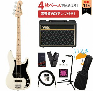 Squier by Fender / Affinity Series Precision Bass PJ Maple FB Black PG Olympic White VOXAvtGLx[XS҃ZbgRyYRKz