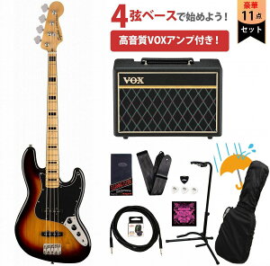 Squier by Fender / Classic Vibe 70s Jazz Bass Maple 3-Color Sunburst VOXAvtGLx[XS҃ZbgRyYRKz