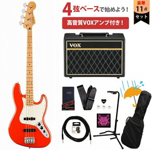 Fender / Player II Jazz Bass Maple FB Coral Red VOX�A���v�t���G���L�x�[�X���S�҃Z�b�gR�yYRK�z