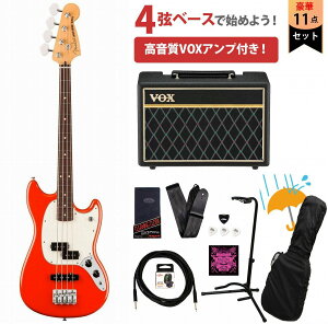 Fender / Player II Mustang Bass PJ Rosewood FB Coral Red VOXAvtGLx[XS҃ZbgRyYRKz
