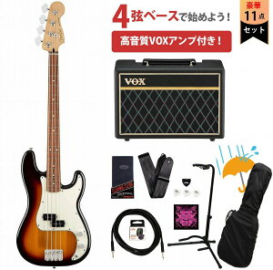 Fender / Player Series Precision Bass 3-Color Sunburst Pau Ferro VOXAvtGLx[XS҃ZbgRyYRKz