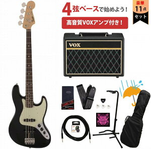 Fender / Made in Japan Traditional 60s Jazz Bass Rosewood FB BlackmViin VOXAvtGLx[XS҃ZbgRsFENDER[d`[i[v[g!tyYRKz