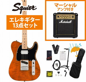 Squier by Fender / Affinity Series Telecaster FMT SH Maple Fingerboard Black Pickguard Mocha Marshall MG10AvtGLM^[S҃ZbgRyYRKz