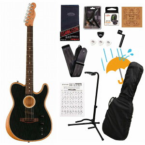 Fender / Acoustasonic Player Telecaster Rosewood Fingerboard Brushed Black �t�F���_�[ �A�R�X�^�\�j�b�N �G���A�R�A�R�M���卋��12�_���S�҃Z�b�gR�yYRK�z