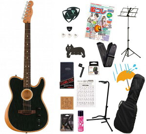 Fender / Acoustasonic Player Telecaster Rosewood Fingerboard Brushed Black �A�R�X�^�\�j�b�N �G���A�R�A�R�M�e�����Ă񂱐���18�_���S�҃Z�b�gR�yYRK�z