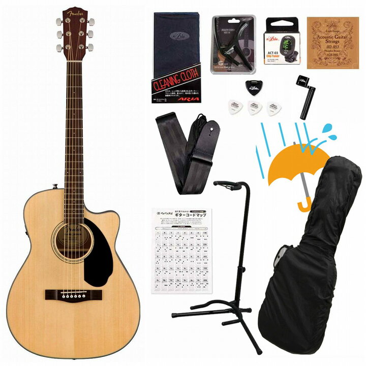 楽天市場】Fender Acoustic / CC-60SCE Concert Walnut Fingerboard 