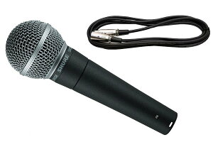 SHURE �V���A / SM58-LCE�y3m�}�C�N�P�[�u�� �Z�b�g�I�z�_�C�i�~�b�N�}�C�N�y����ԁz�y�������K�i2�N�ۏ؁z�yPNG�z