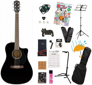 FENDER Acoustic / CD-60SCE Dreadnought Walnut Fingerboard Black tF_[ AR[XeBbNM^[ GAR ARMeĂ񂱐18_S҃ZbgRyYRKz