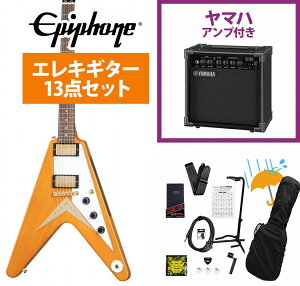 Epiphone / Inspired by Gibson Custom 1958 Korina Flying V (WH PG) Aged Natural tCOV YAMAHA GA15IIAvtS҃ZbgRyYRKz