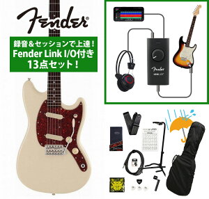 Fender / Made in Japan CHAR MUSTANG Rosewood Fingerboard Olympic White 録音&セッションで上達!Fender Link I/O付き13点セット《FENDER充電式チューナープレゼント!》【YRK】