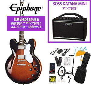 Epiphone / Bonehead Riviera Dark Tobacco Sunburst �{�[���w�b�h �|�[�� �A�[�T�[�Y KATANA MINI �A���v�t��13�_�Z�b�g�I�yYRK�z