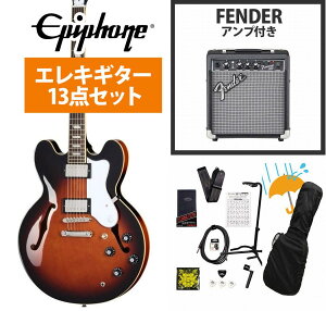 Epiphone / Bonehead Riviera Dark Tobacco Sunburst �{�[���w�b�h �|�[�� �A�[�T�[�Y Fender 10W�A���v�t���G���L�M�^�[���S�҃Z�b�gR�yYRK�z