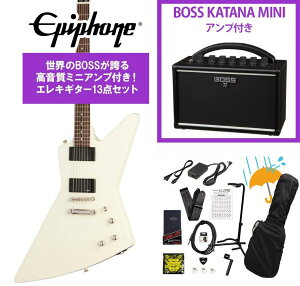 Epiphone / Inspired by Gibson Explorer 80s EMG Classic White �G�s�t�H�� KATANA MINI �A���v�t��13�_�Z�b�g�I�yYRK�z