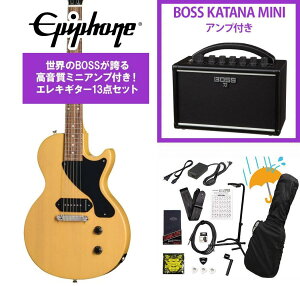 Epiphone / Inspired by Gibson Les Paul Junior TV Yellow �G�s�t�H�� KATANA MINI �A���v�t��13�_�Z�b�g�I�yYRK�z