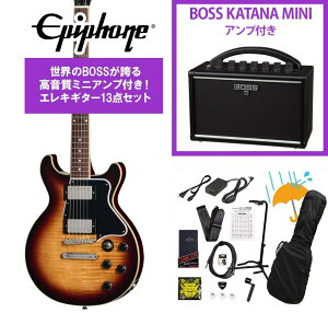 Epiphone / Inspired by Gibson Les Paul Special Double Cut Figured Bourbon Burst �G�s�t�H�� KATANA MINI �A���v�t��13�_�Z�b�g�I�yYRK�z