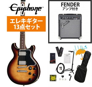 Epiphone / Inspired by Gibson Les Paul Special Double Cut Figured Bourbon Burst �G�s�t�H�� Fender 10W�A���v�t���G���L�M�^�[���S�҃Z�b�gR�yYRK�z