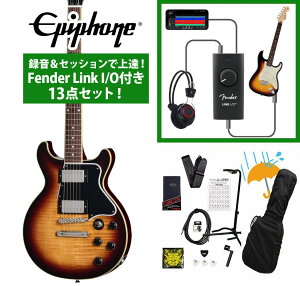 Epiphone / Inspired by Gibson Les Paul Special Double Cut Figured Bourbon Burst �G�s�t�H�� �^�����Z�b�V�����ŏ�B�IFender Link I/O�t��13�_�Z�b�g�yYRK�z