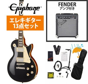 Epiphone / Inspired by Gibson Les Paul Standard 60s Ebony �G�s�t�H�� Fender 10W�A���v�t���G���L�M�^�[���S�҃Z�b�gR�yYRK�z