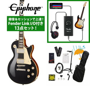 Epiphone / Inspired by Gibson Les Paul Standard 60s Ebony �G�s�t�H�� �^�����Z�b�V�����ŏ�B�IFender Link I/O�t��13�_�Z�b�g�yYRK�z