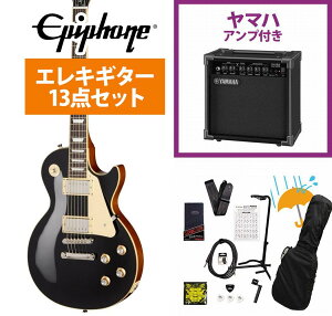 Epiphone / Inspired by Gibson Les Paul Standard 60s Ebony �G�s�t�H�� YAMAHA GA15II�A���v�t�����S�҃Z�b�gR�yYRK�z