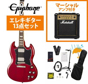 Epiphone / Inspired by Gibson SG Standard Cherry �G�s�t�H�� Marshall MG10�A���v�t���G���L�M�^�[���S�҃Z�b�gR�yYRK�z