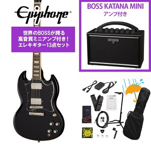 Epiphone / Inspired by Gibson SG Standard Ebony �G�s�t�H�� KATANA MINI �A���v�t��13�_�Z�b�g�I�yYRK�z