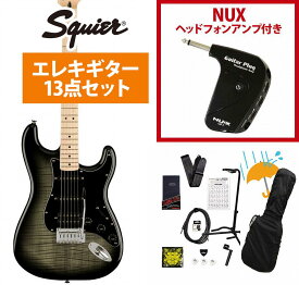 Squier by Fender / Affinity Series Stratocaster FMT HSS Maple FB BK PG Black Burst エレキギター GP-1アンプ付属エレキギター初心者セットR【YRK】
