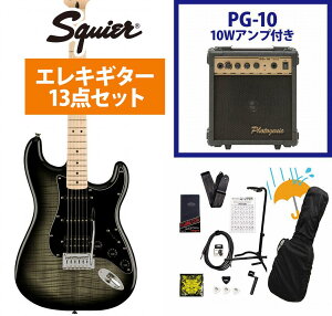 Squier by Fender / Affinity Series Stratocaster FMT HSS Maple FB BK PG Black Burst GLM^[ PG-10AvtGLM^[S҃ZbgRyYRKz
