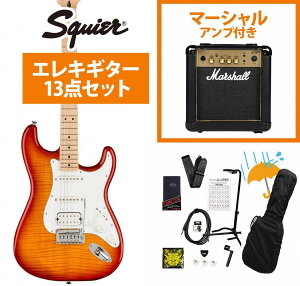 Squier by Fender / Affinity Series Stratocaster FMT HSS Maple FB WH PG Sienna Sunburst GLM^[ Marshall MG10AvtGLM^[S҃ZbgRyYRKz