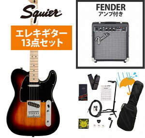 Squier by Fender / Affinity Series Telecaster Maple FB BK PG 3-Color Sunburst GLM^[ Fender 10WAvtGLM^[S҃ZbgRyYRKz