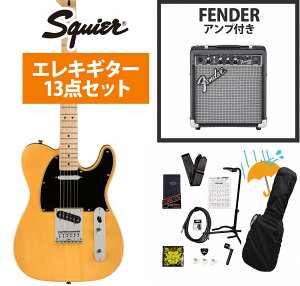 Squier by Fender / Affinity Series Telecaster Maple FB BK PG Butterscotch Blonde GLM^[ Fender 10WAvtGLM^[S҃ZbgR
