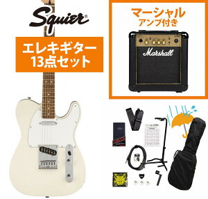 Squier by Fender / Affinity Series Telecaster Laurel FB WH PG Olympic White GLM^[ Marshall MG10AvtGLM^[S҃ZbgR