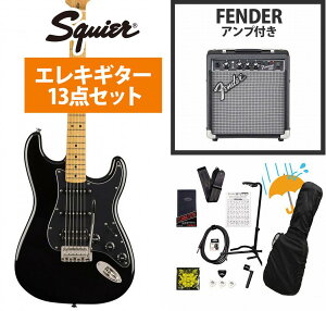 Squier by Fender / Classic Vibe 70s Stratocaster HSS Maple FB Black �G���L�M�^�[ Fender 10W�A���v�t���G���L�M�^�[���S�҃Z�b�gR�yYRK�z