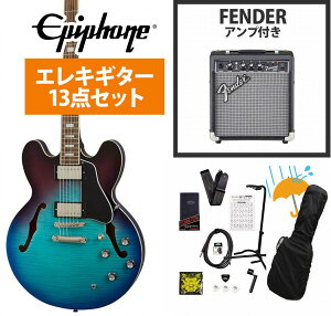 Epiphone / Inspired by Gibson ES-335 Figured Blueberry Burst (BBB) GLM^[ Z~AR ES335 Fender 10WAvtGLM^[S҃ZbgRyYRKz