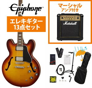Epiphone / Inspired by Gibson ES-335 Figured Raspberry Tea Burst (RTB) Z~AR ES335 Marshall MG10AvtGLM^[S҃ZbgRyYRKz