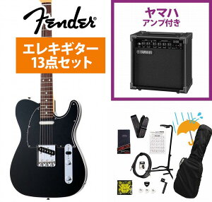 Fender / ISHIBASHI FSR Made in Japan Traditional 60S Telecaster Custom Rosewood FB Black YAMAHA GA15IIアンプ付属初心者セットR《FENDER充電式チューナープレゼント!》【YRK】