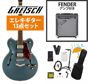 Gretsch/G2622 Streamliner CenterBlock DC withVStoptail Laurel FB BroadfTron BT-3S PickupsGunmetal Fender 10WAvtGLM^[S҃ZbgR[ڋʕi]yYRKz
