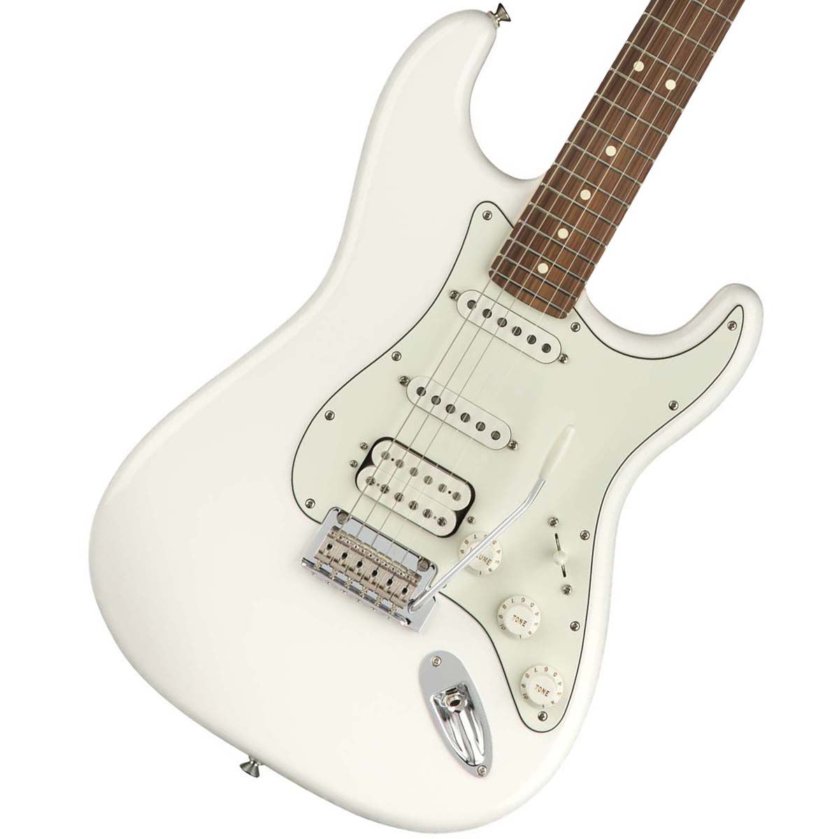プレーヤー視点から新たなStandardを体現したおすすめモデル Fender Player Series 誕生日プレゼント Stratocaster HSS 新品特価 Pau Ferro 贈呈 White Polar YRK