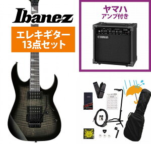 Ibanez / Gio GRG320FA-TKS (Transparent Black Sunburst) YAMAHA GA15IIアンプ付属初心者セットR【YRK】