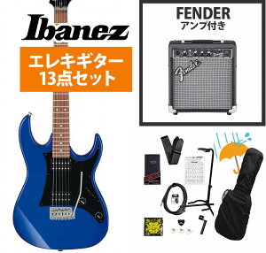 Ibanez / GIO Ibanez GRX20 Jewel Blue (JB) 【海外モデル独占販売】 Fender 10Wアンプ付属エレキギター初心者セットR【YRK】