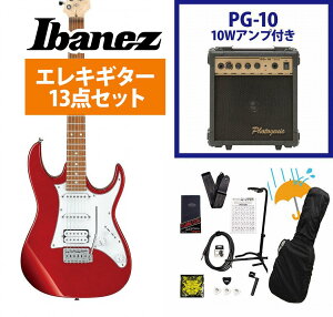 Ibanez / GRX40-CA (Candy Apple) GIO Series 入門用 PG-10アンプ付属エレキギター初心者セットR