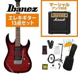 Ibanez / GRX70QA-TRB Transparent Red Burst GIO Series p ؂ȃLggbv Marshall MG10AvtGLM^[S҃ZbgR
