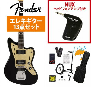 Fender / Made In Japan INORAN Jazzmaster Rosewood FB Black GP-1アンプ付属エレキギター初心者セットR