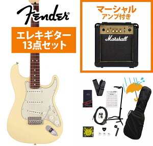 Fender / Made in Japan Junior Collection Stratocaster Rosewood FB SatinVintageWhite[V[gXP[]Marshall MG10AvtGLM^[S҃ZbgR