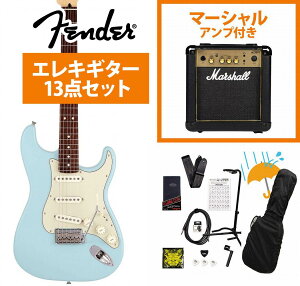 Fender / Made in Japan Junior Collection Stratocaster Rosewood FB SatinDaphneBlue[V[gXP[]Marshall MG10AvtGLM^[S҃ZbgR