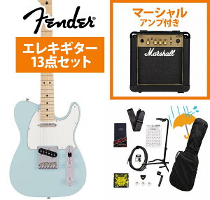 Fender / Made in Japan Junior Collection Telecaster Maple FB Satin Daphne Blue Marshall MG10�A���v�t���G���L�M�^�[���S�҃Z�b�gR