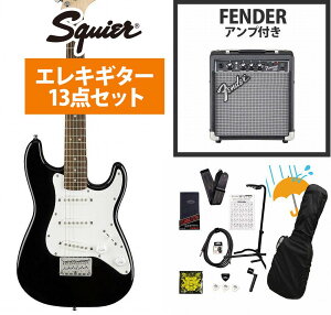 Squier / Mini Strat Laurel FB Black ~jM^[ GLM^[ Fender 10WAvtGLM^[S҃ZbgRyYRKz